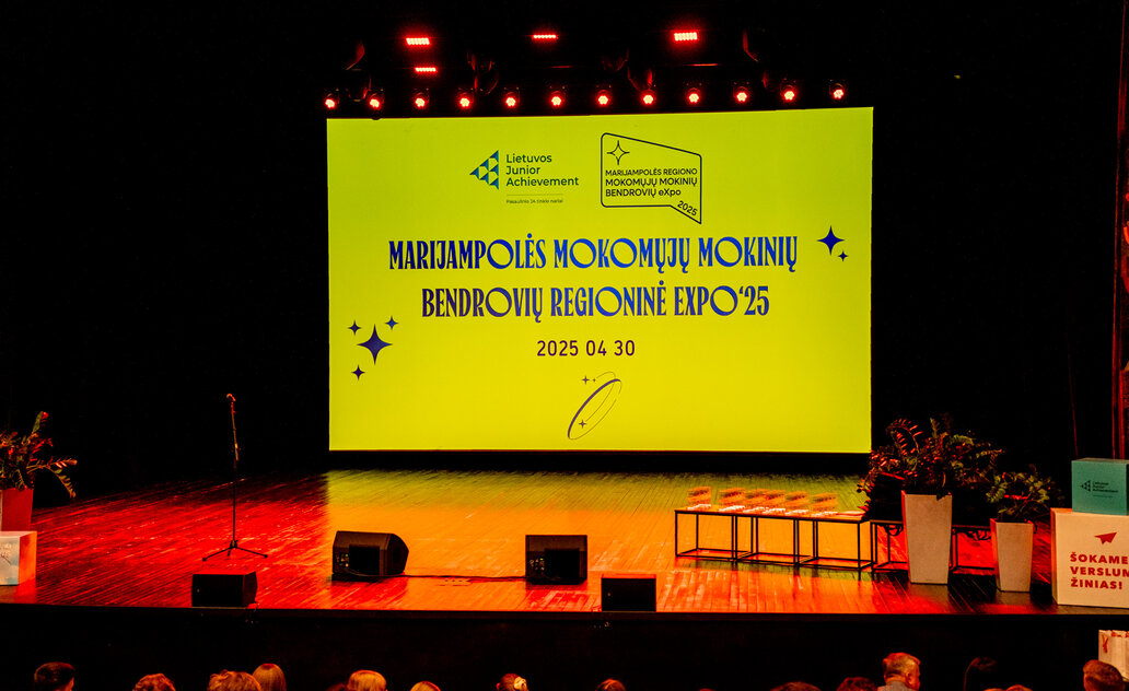 Lietuvos Junior Achievement Marijampolės mokomųjų mokinių bendrovių regioninė eXpo’25