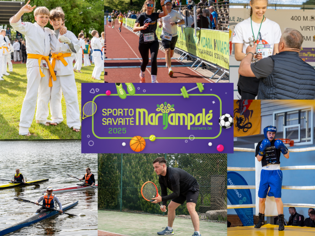 Judanti bendruomenė: Marijampolės savivaldybėje praūžė Sporto savaitė 2025