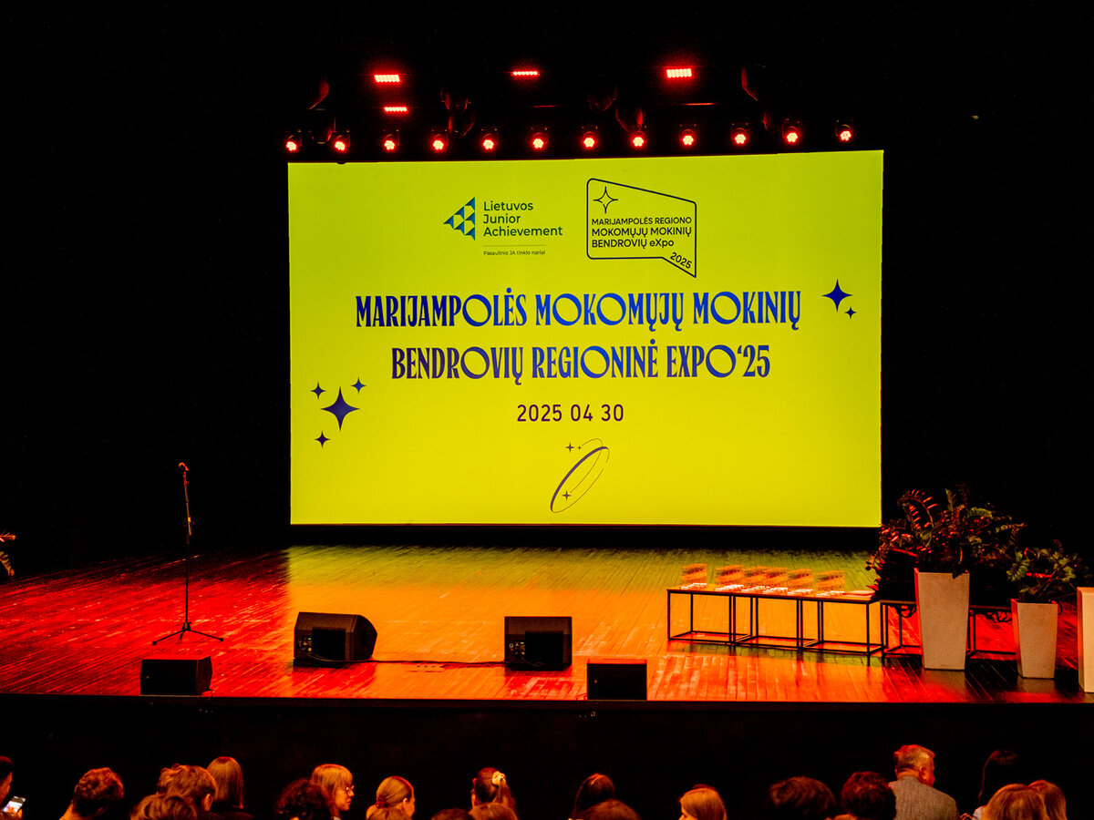 Lietuvos Junior Achievement Marijampolės mokomųjų mokinių bendrovių regioninė eXpo’25