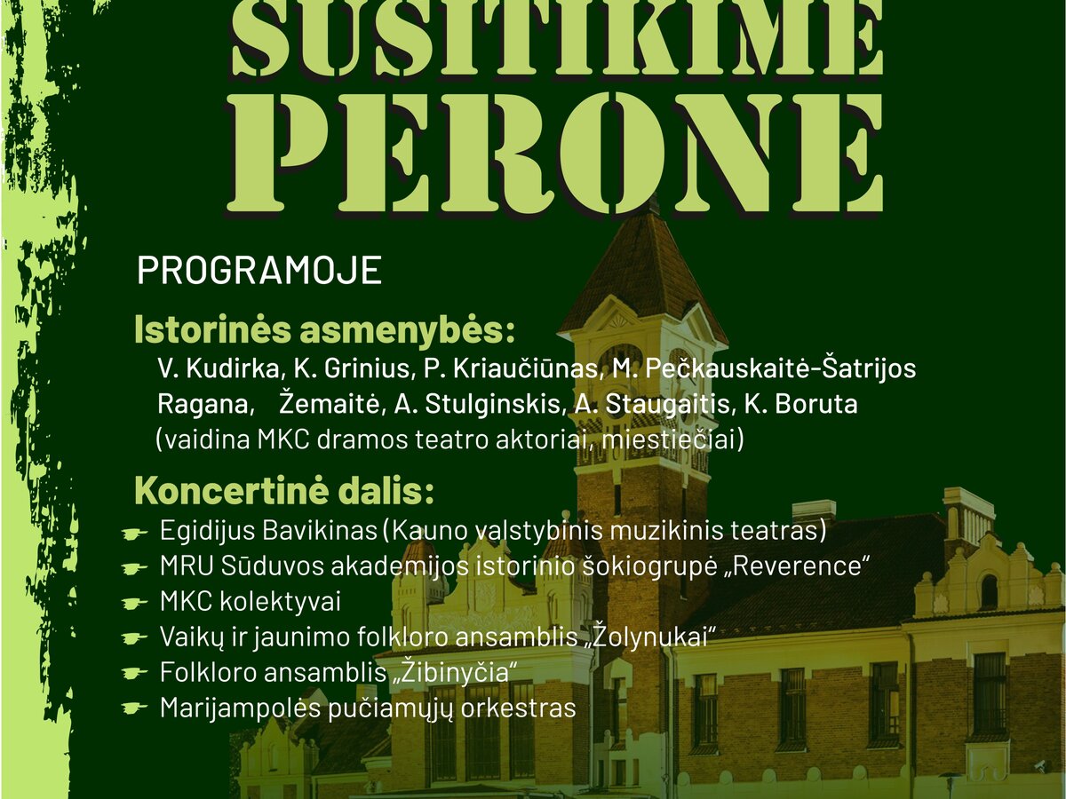 Susitikimas su istorija Marijampolės geležinkelio stoties perone