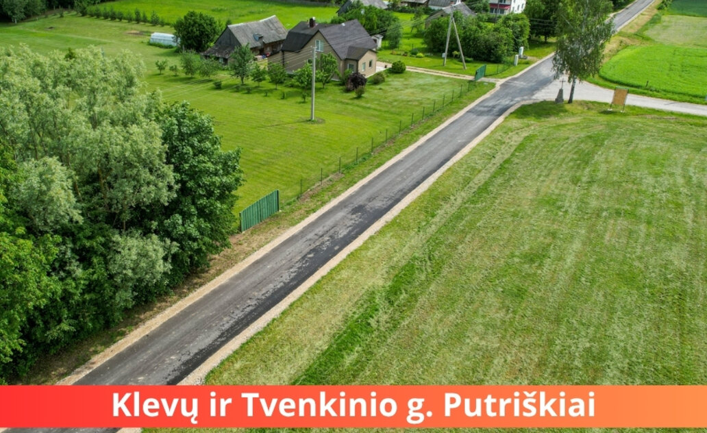 Kelių remontas Putriškių kaime