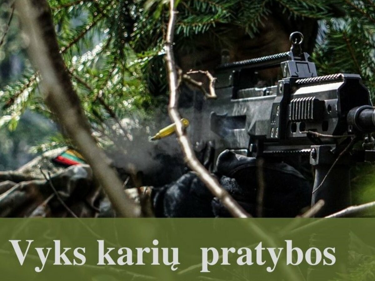 INFORMACIJA APIE KARINĖS PRATYBAS