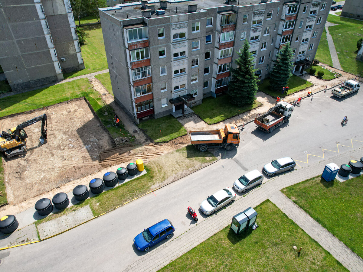 Marijampolėje toliau plečiamos automobilių stovėjimo aikštelės – pradedami nauji darbai