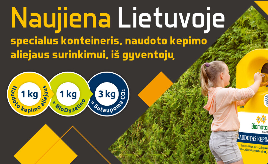 Naudoto kepimo aliejaus surinkimas Marijampolėje: pirmieji rezultatai