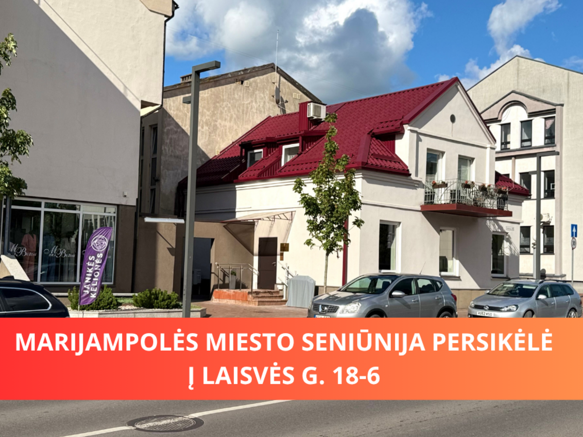 Naujas Marijampolės miesto seniūnijos adresas – daugiau patogumo gyventojams