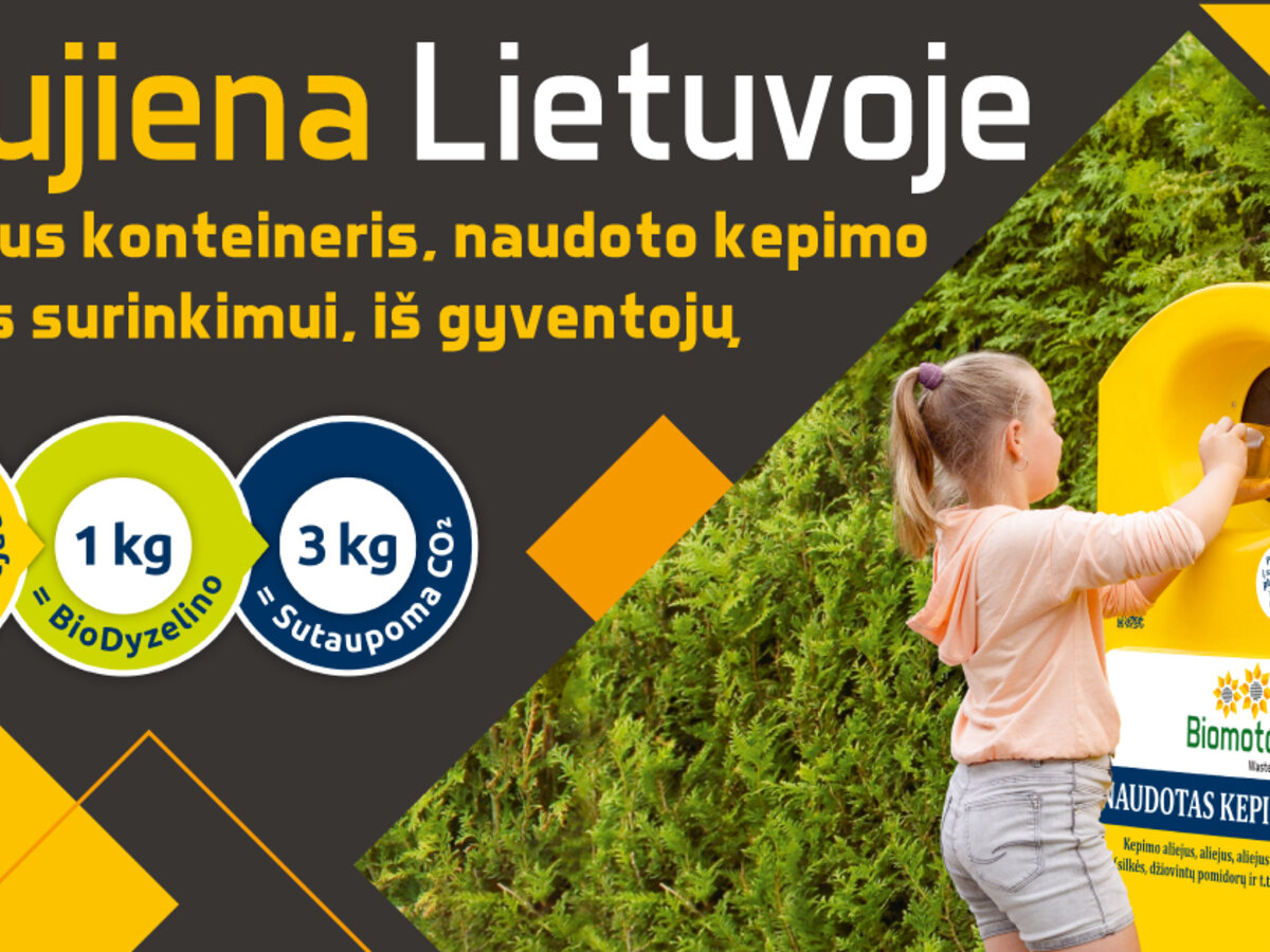 Naudoto kepimo aliejaus surinkimas Marijampolėje: pirmieji rezultatai