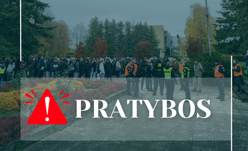 PRANEŠIMAS GYVENTOJAMS: PRATYBOS!