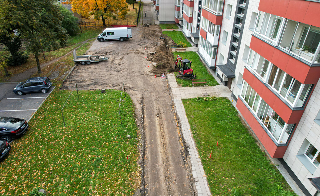 Marijampolėje tvarkomos dar dvi automobilių stovėjimo aikštelės