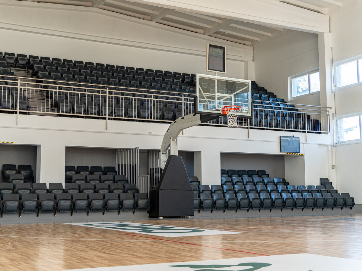 Atnaujinta Marijampolės sporto centro salė paruošta naujam sporto sezonui