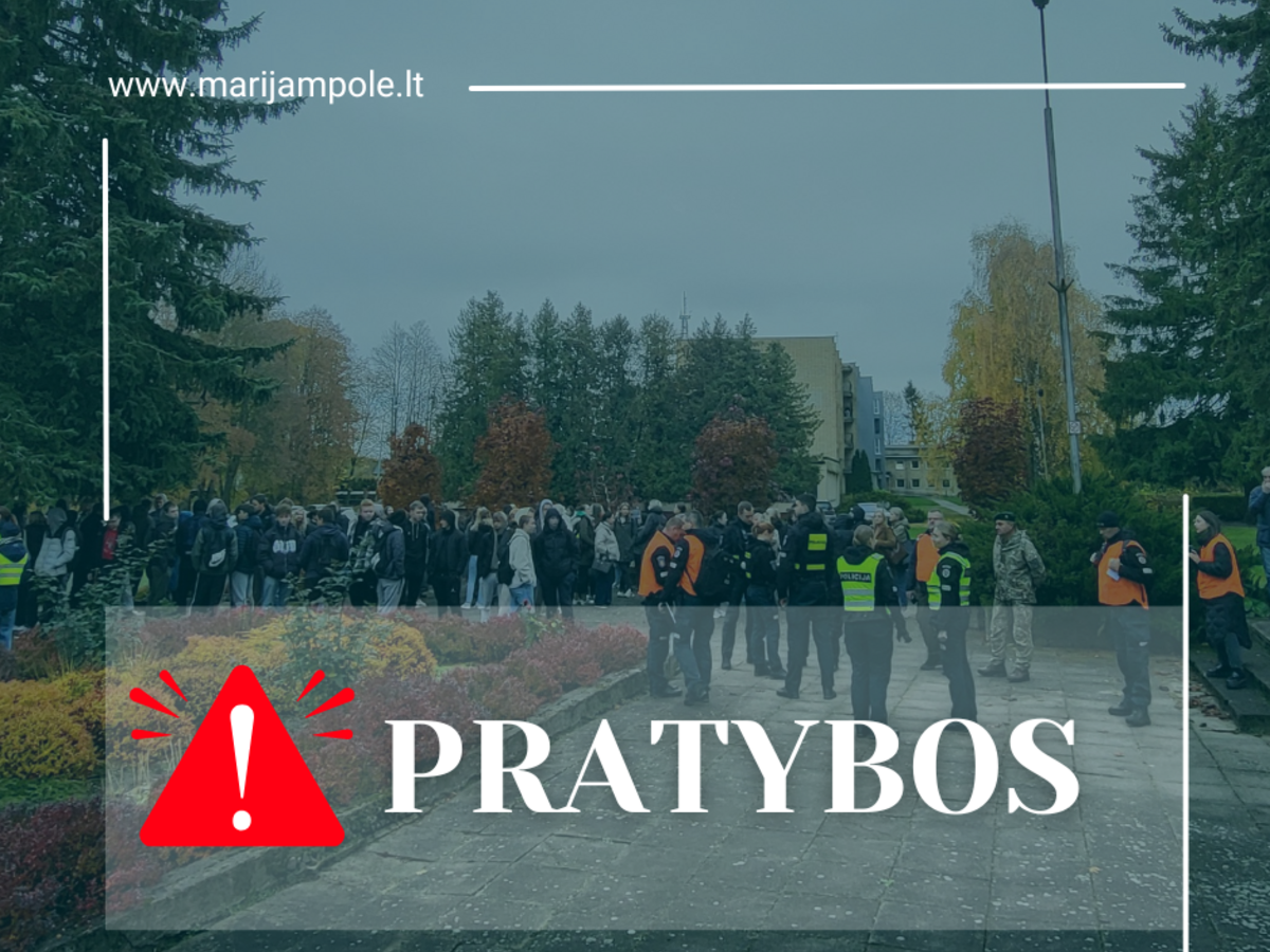 PRANEŠIMAS GYVENTOJAMS: PRATYBOS!