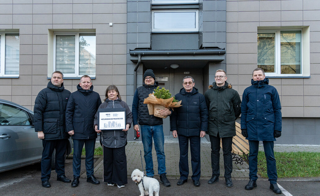 Draugystės g. 27 daugiabučio gyventojai sulaukė įvertinimo už sėkmingą renovaciją
