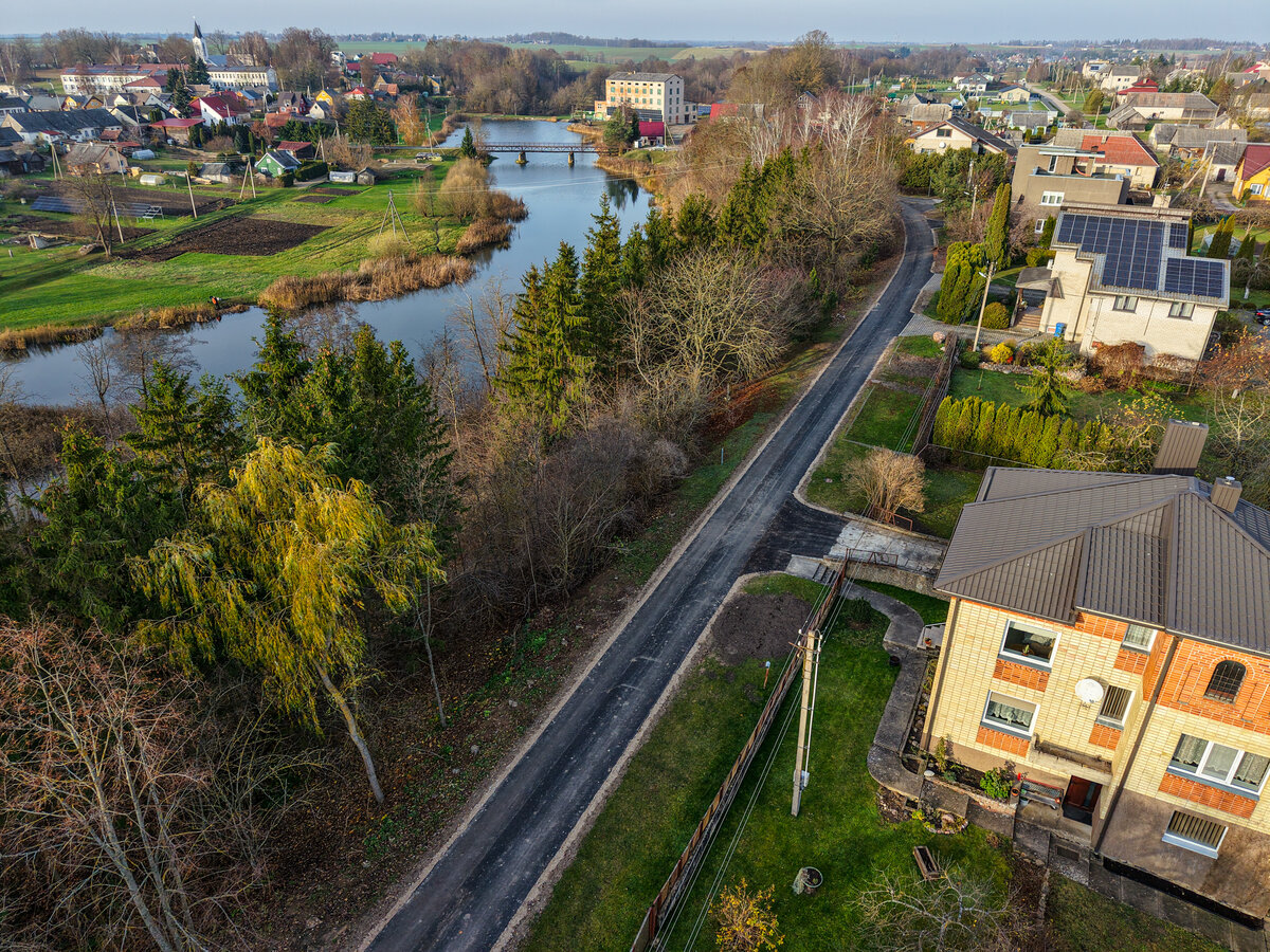 Liudvinave atnaujinta Kranto gatvės atkarpa