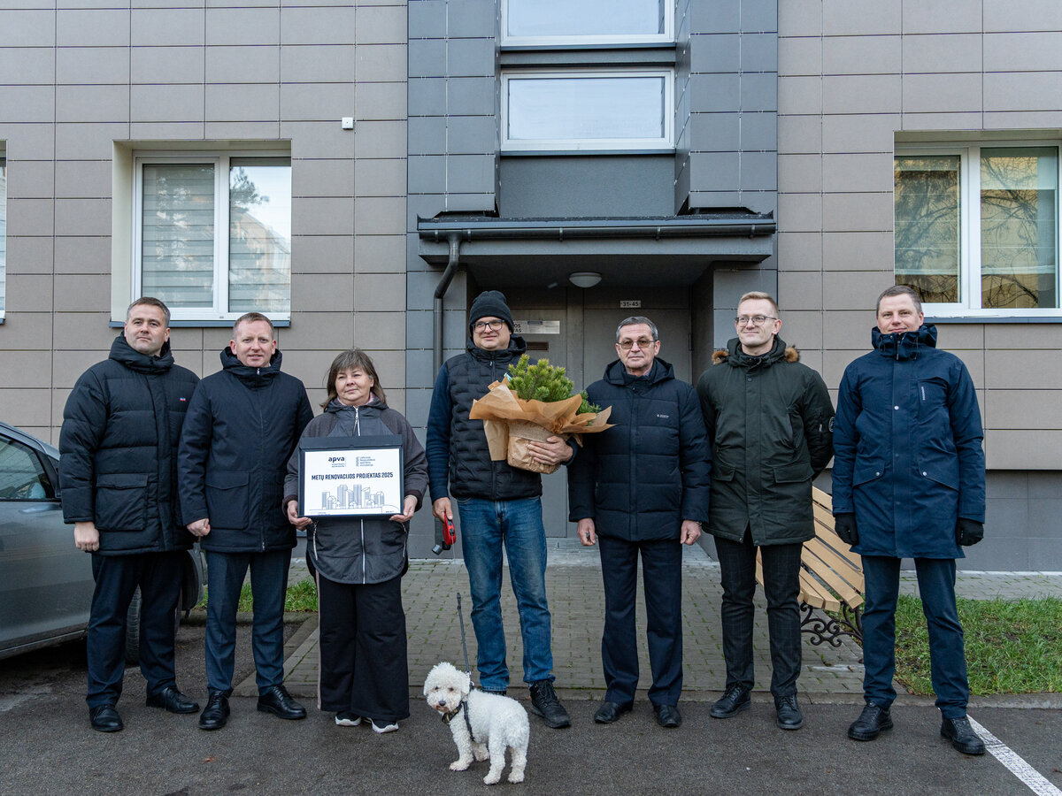 Draugystės g. 27 daugiabučio gyventojai sulaukė įvertinimo už sėkmingą renovaciją