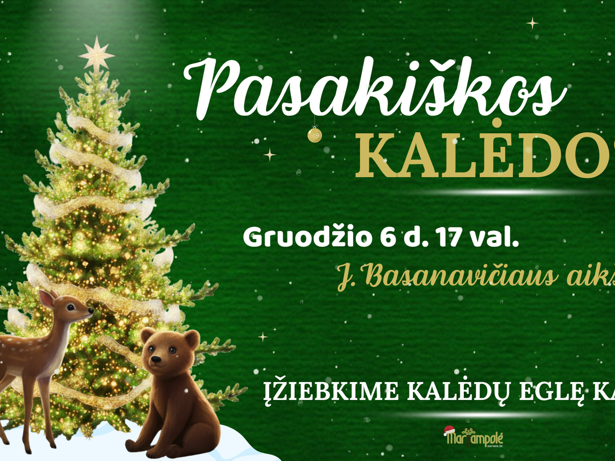 SUGRĮŽK Į PASAKĄ: KALĖDŲ EGLĖS ĮŽIEBIMAS