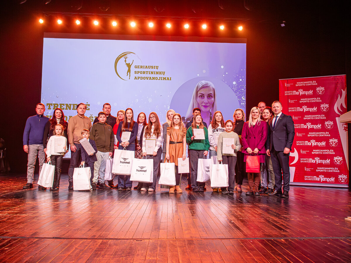 Apdovanoti geriausi 2025 metų Marijampolės sporto centro sportininkai