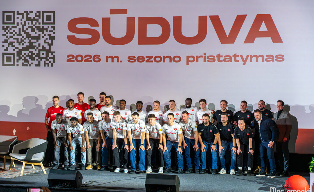 Marijampolėje pristatyta atnaujinta „Sūduva“: naujas futbolo klubo identitetas žymi naują etapą