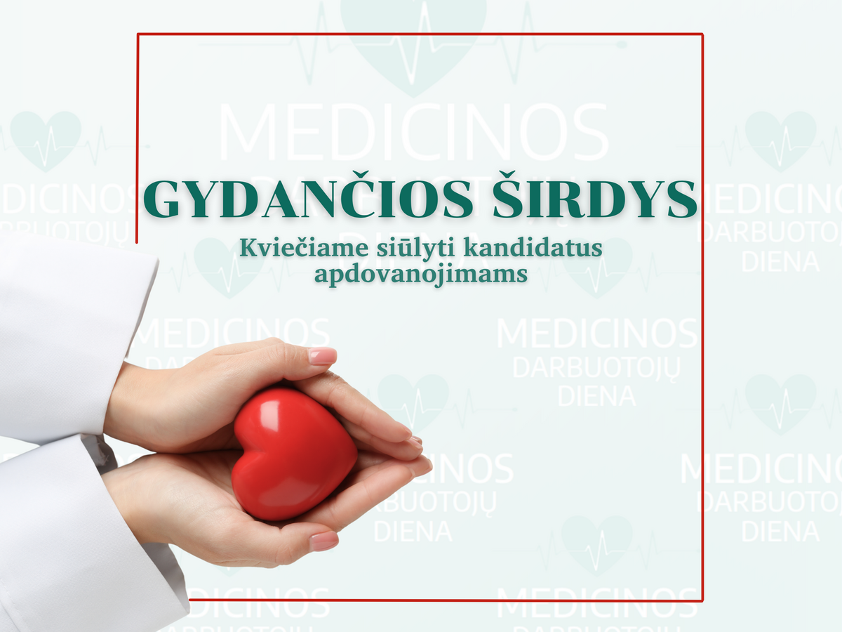 Kviečiame siūlyti kandidatus apdovanojimams „Gydančios širdys“
