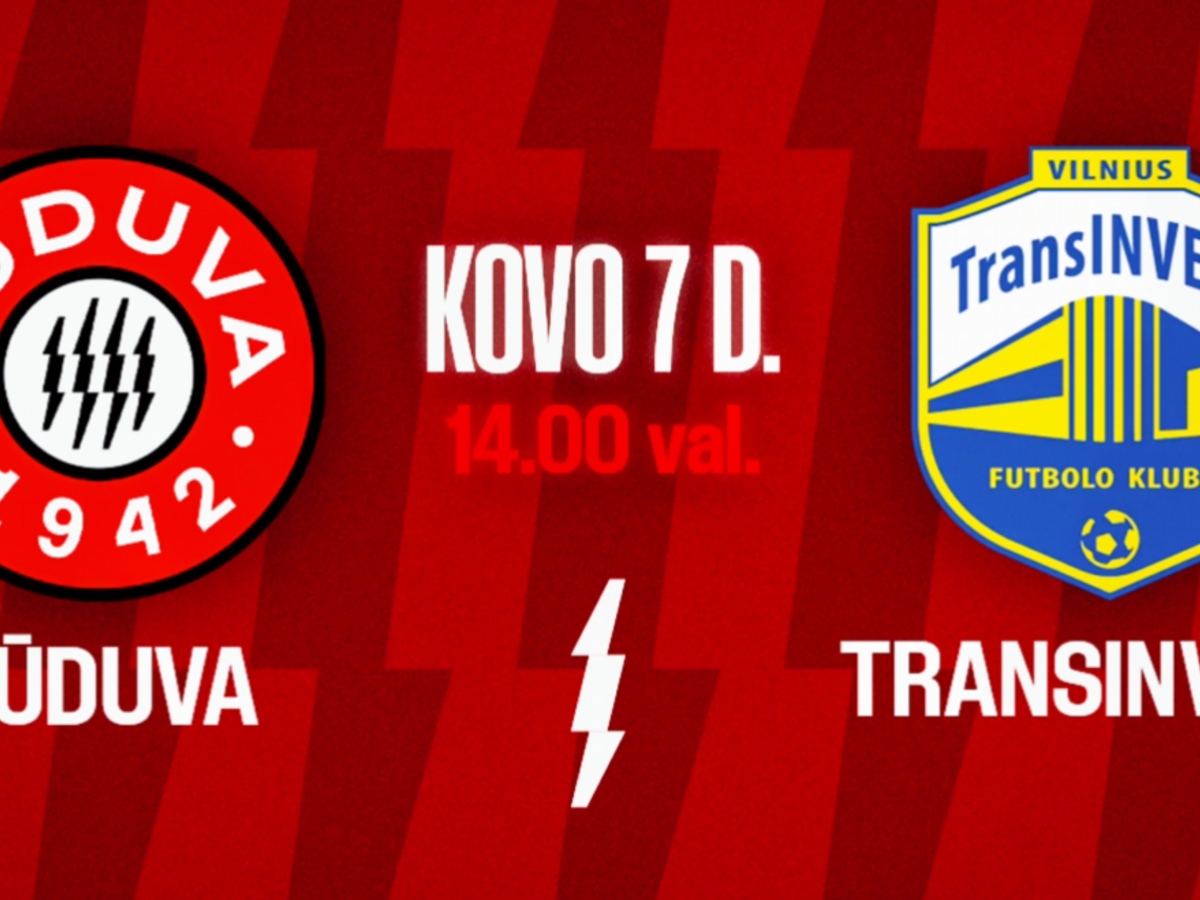 Šeštadienį Marijampolės „Sūduvos“ rungtynės! 