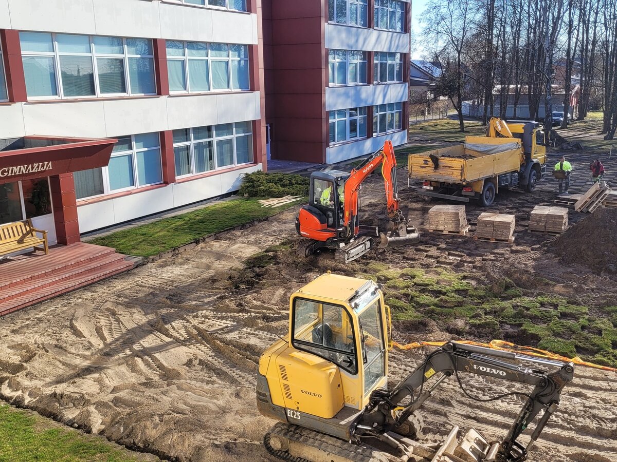 Marijampolės „Ryto“ progimnazijoje įsibėgėja atnaujinimo darbai