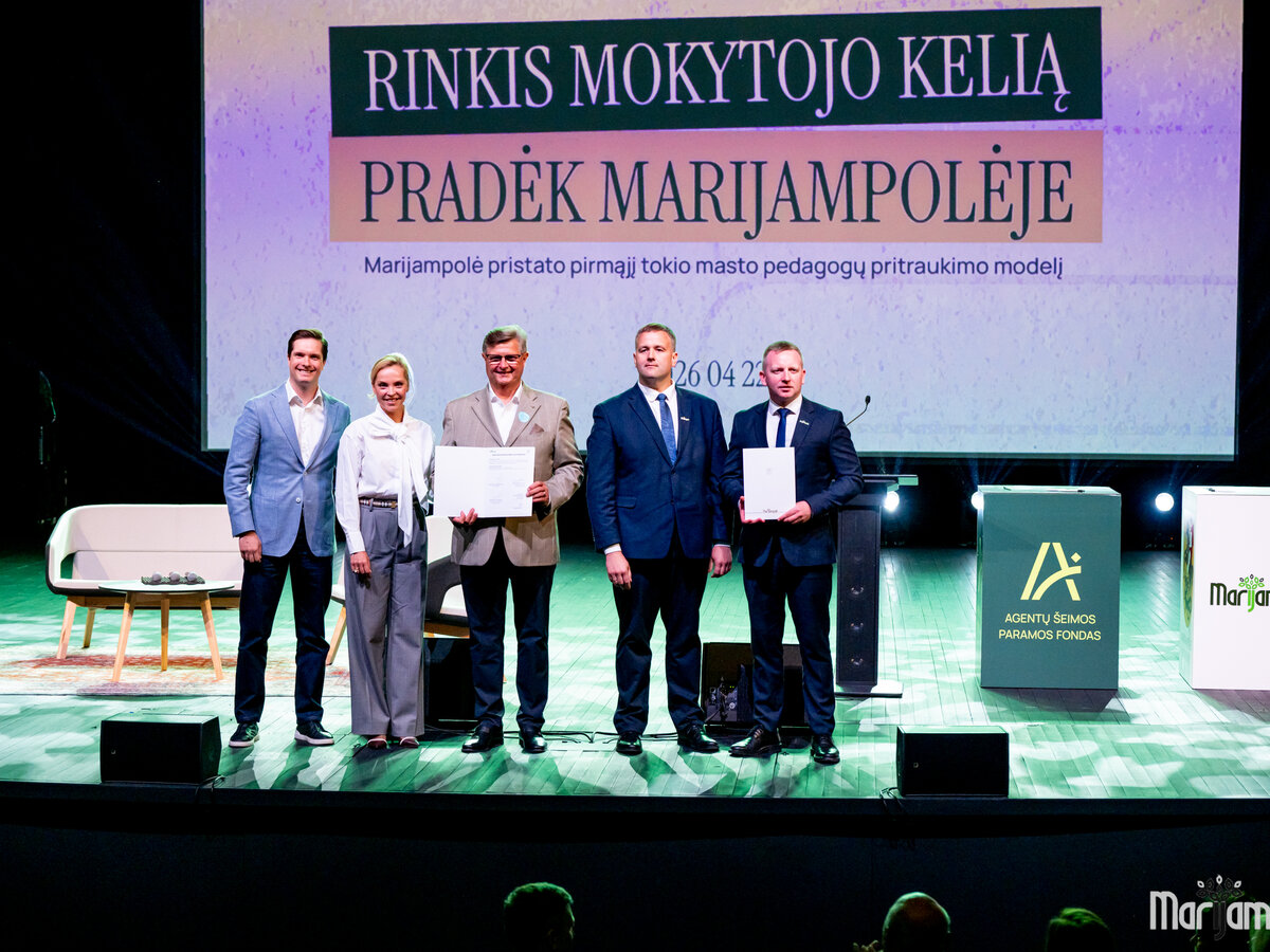 Marijampolė pristatė pirmąjį tokio masto pedagogų pritraukimo modelį Lietuvoje