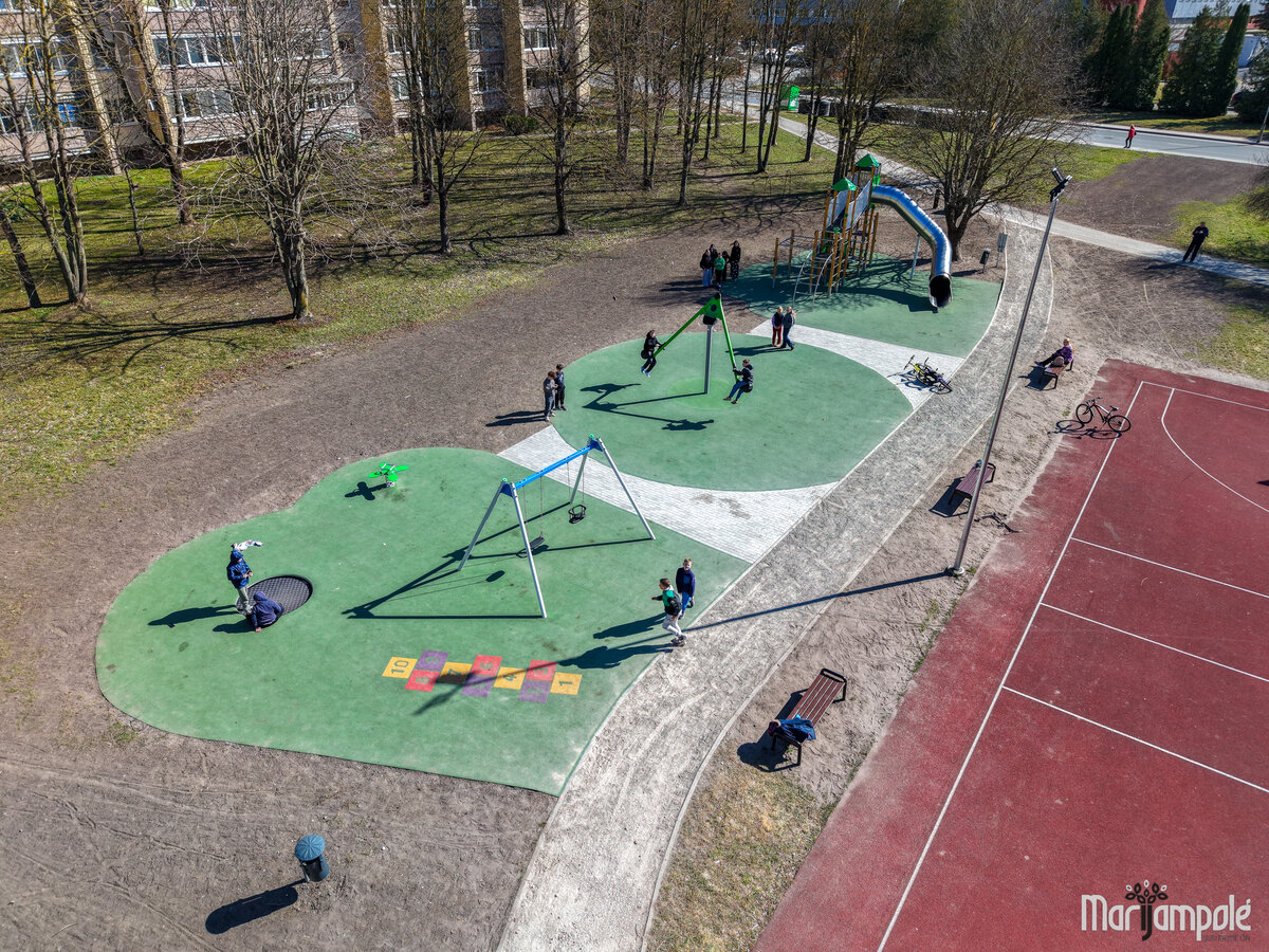 Pašešupio parke – modernesnė ir saugesnė erdvė vaikų žaidimams