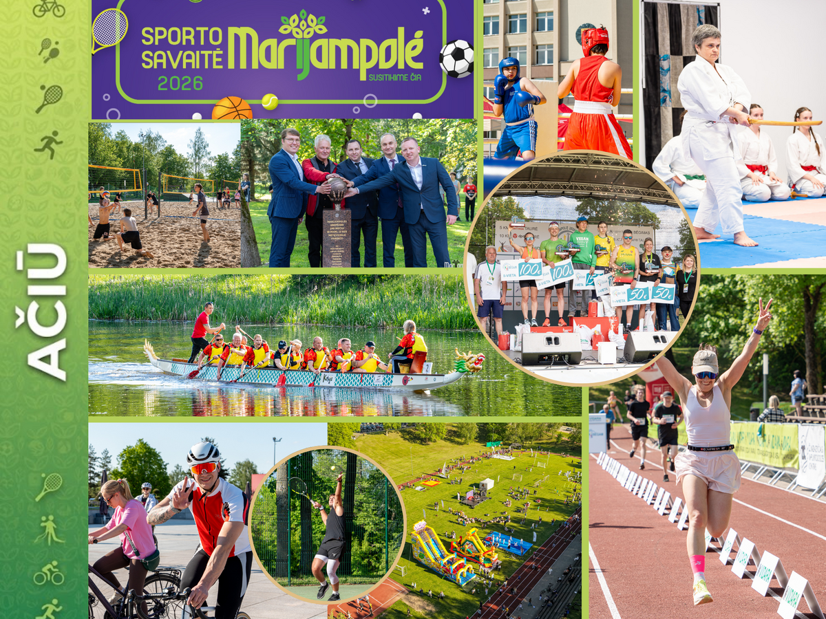 Sporto savaitė 2026: Marijampolė gyveno sportu, emocijomis ir pergalių dvasia