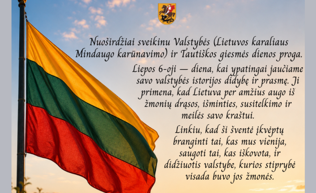 Marijampolės savivaldybės mero sveikinimas