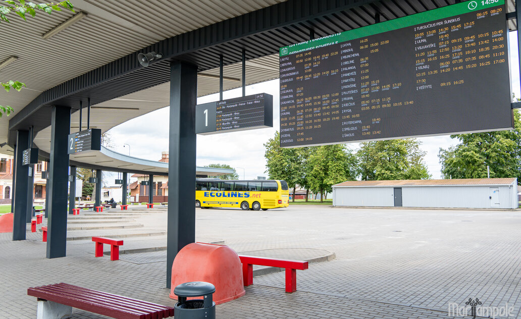 Marijampolės autobusų stotyje – nauja elektroninė keleivių informavimo sistema