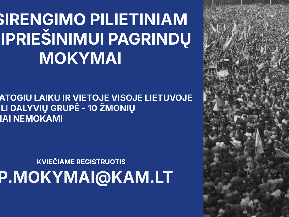Pasirengimo pilietiniam pasipriešinimui pagrindų mokymai