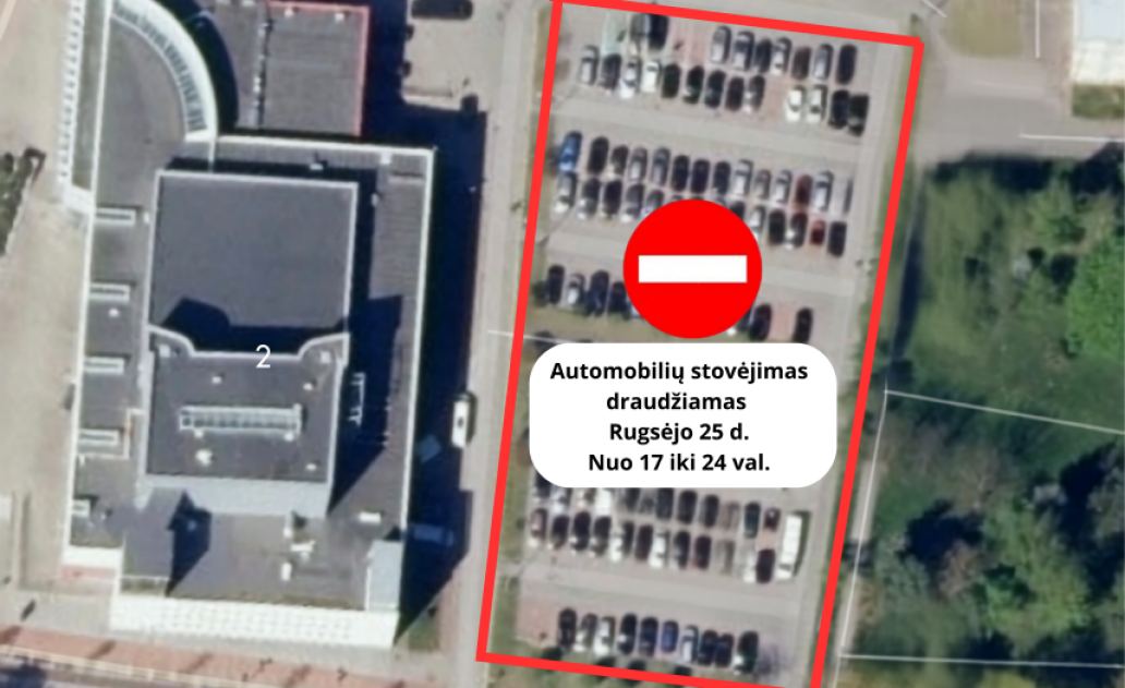 Rugsėjo 25 d. bus ribojamas eismas ir stovėjimas prie kultūros centro – vyks „Ekstremali naktis 2026“