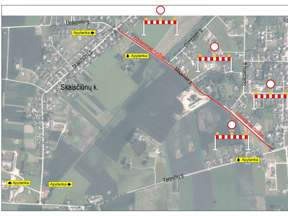 Mikalinės gatvėje – laikini eismo ribojimai
