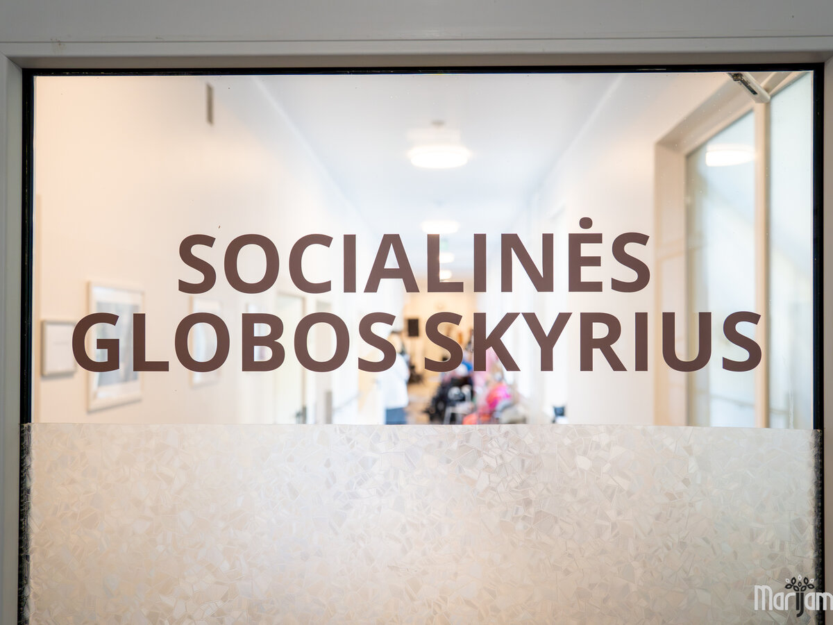 Duris atvėrė atnaujintas PSPC Socialinės globos skyrius