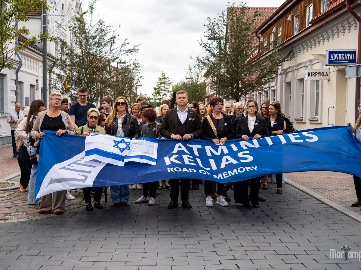 Marijampolėje pagerbtas prieš 85 metus sunaikintos žydų bendruomenės atminimas