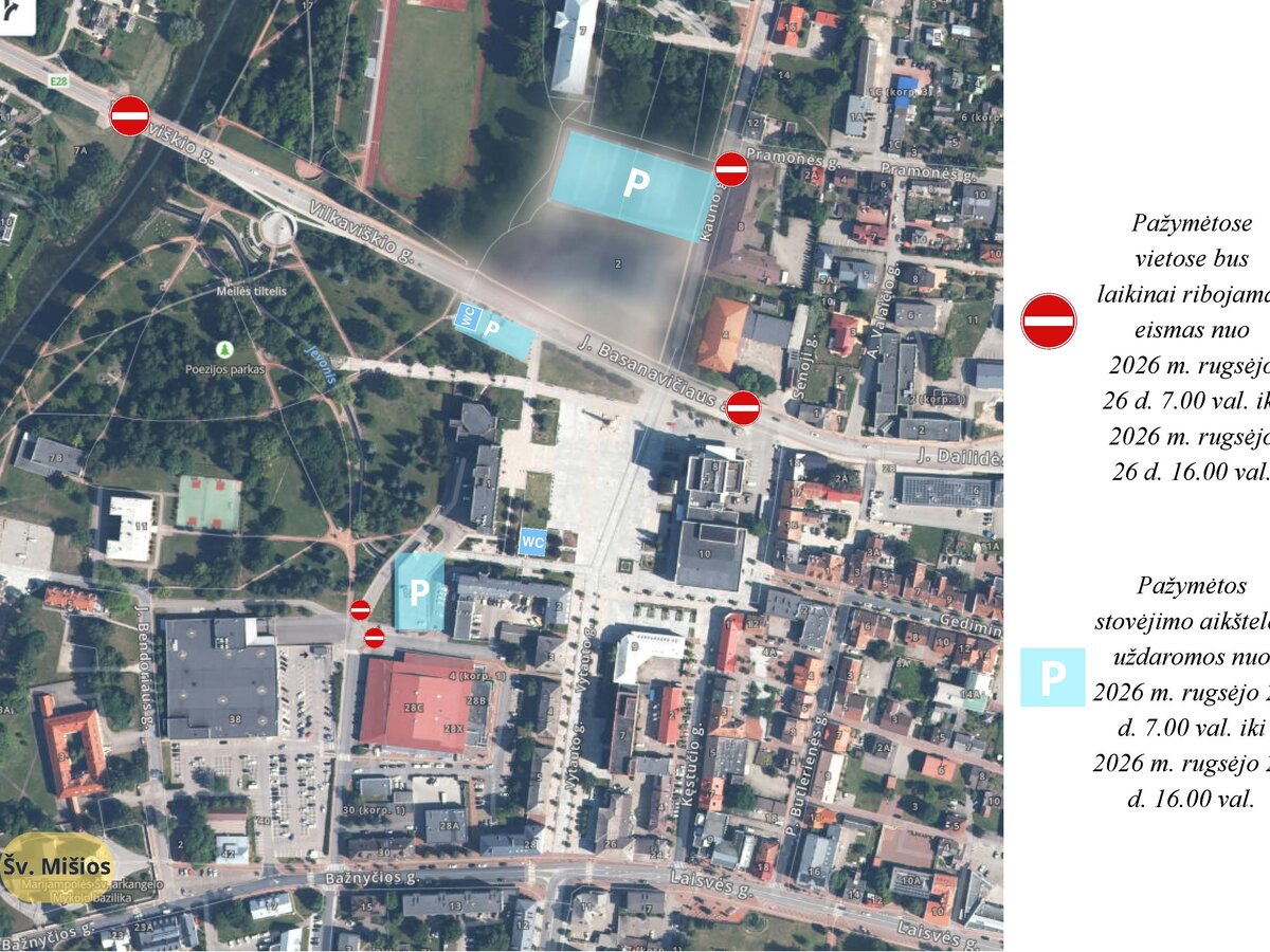 Dėl Policijos ir visuomenės šventės – laikini eismo ribojimai